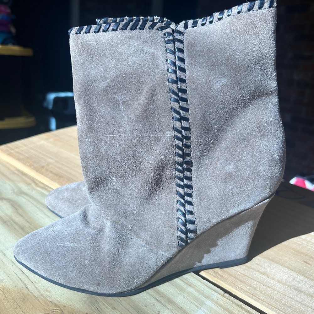 Charles By Charles David Tan Suede Wedges
